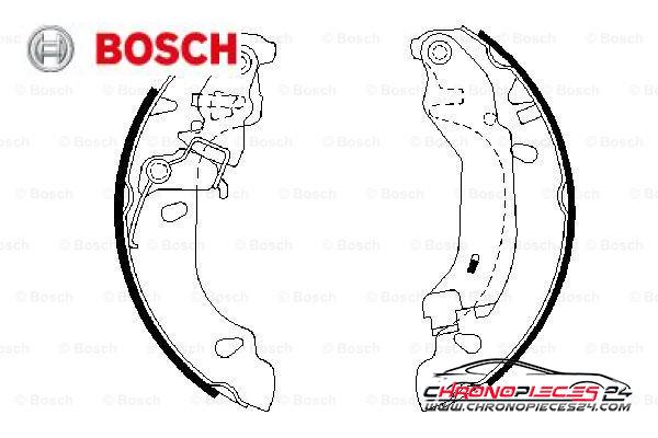 Achat de BOSCH 0 986 487 669 Jeu de mâchoires de frein pas chères