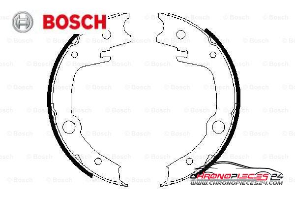 Achat de BOSCH 0 986 487 679 Jeu de mâchoires de frein, frein de stationnement pas chères