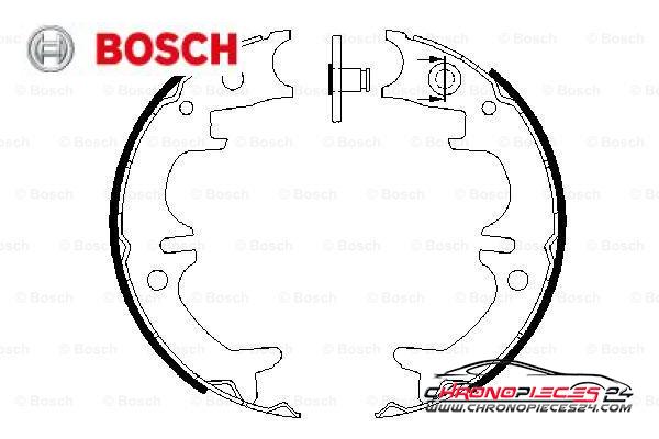 Achat de BOSCH 0 986 487 680 Jeu de mâchoires de frein, frein de stationnement pas chères