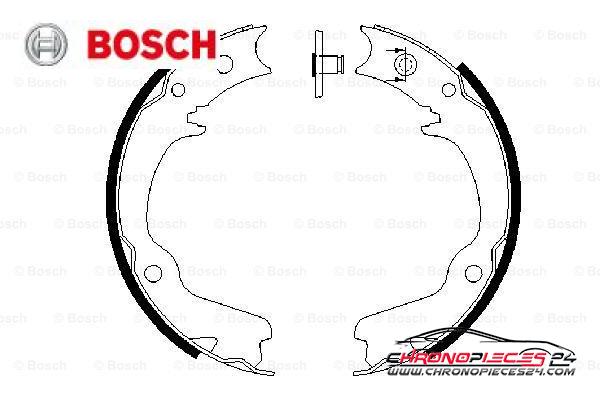 Achat de BOSCH 0 986 487 681 Jeu de mâchoires de frein, frein de stationnement pas chères