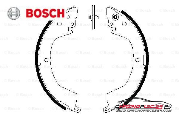 Achat de BOSCH 0 986 487 684 Jeu de mâchoires de frein pas chères