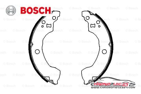 Achat de BOSCH 0 986 487 691 Jeu de mâchoires de frein pas chères