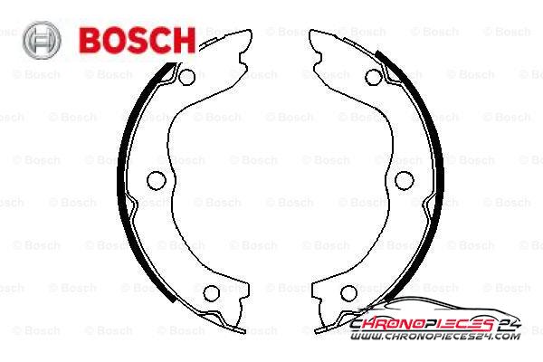 Achat de BOSCH 0 986 487 698 Jeu de mâchoires de frein, frein de stationnement pas chères