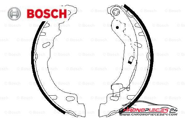 Achat de BOSCH 0 986 487 704 Jeu de mâchoires de frein pas chères