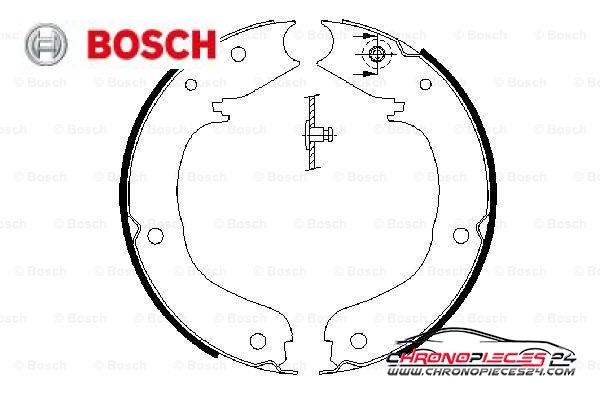 Achat de BOSCH 0 986 487 710 Jeu de mâchoires de frein, frein de stationnement pas chères