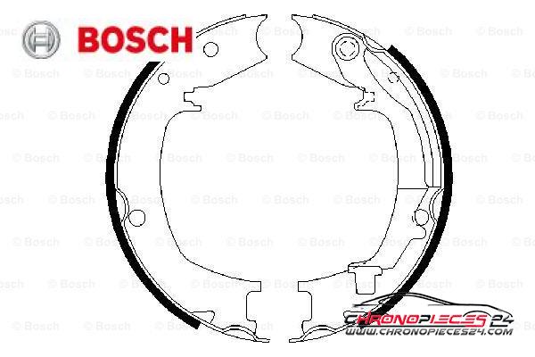 Achat de BOSCH 0 986 487 711 Jeu de mâchoires de frein, frein de stationnement pas chères