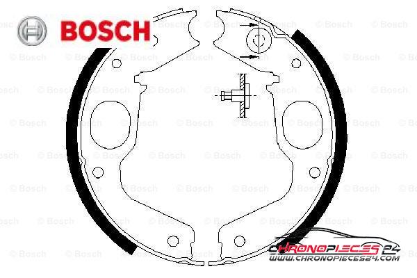 Achat de BOSCH 0 986 487 719 Jeu de mâchoires de frein pas chères