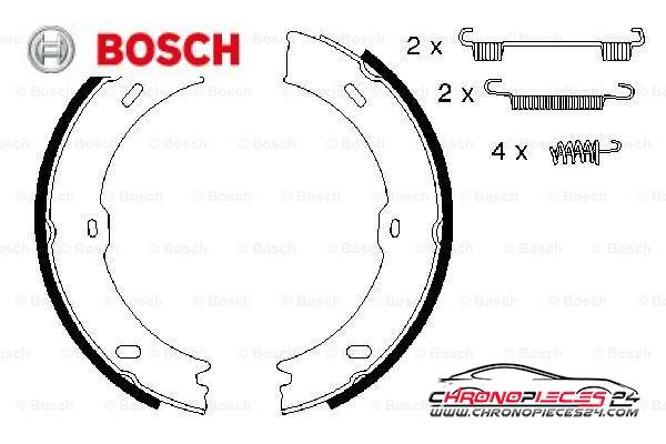 Achat de BOSCH 0 986 487 720 Jeu de mâchoires de frein, frein de stationnement pas chères