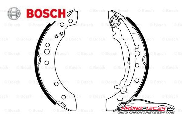 Achat de BOSCH 0 986 487 746 Jeu de mâchoires de frein pas chères