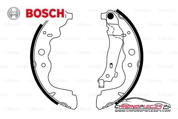 Achat de BOSCH 0 986 487 754 Jeu de mâchoires de frein pas chères