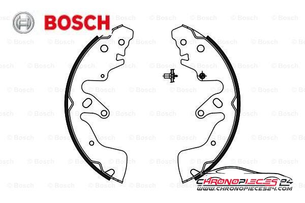 Achat de BOSCH 0 986 487 756 Jeu de mâchoires de frein pas chères