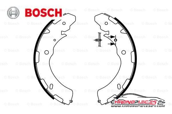 Achat de BOSCH 0 986 487 758 Jeu de mâchoires de frein pas chères