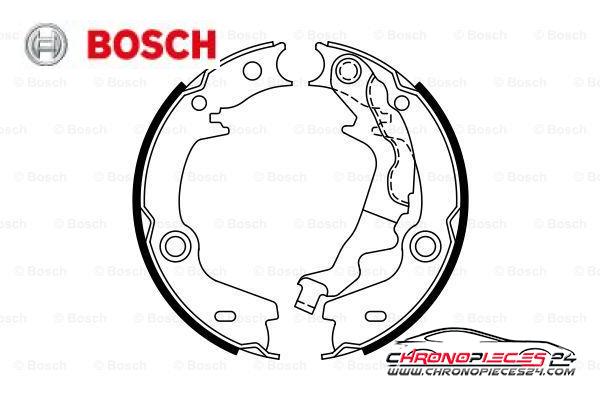 Achat de BOSCH 0 986 487 761 Jeu de mâchoires de frein, frein de stationnement pas chères