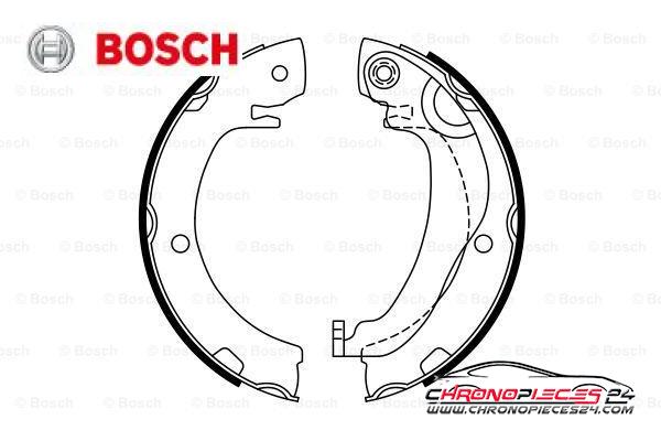 Achat de BOSCH 0 986 487 763 Jeu de mâchoires de frein, frein de stationnement pas chères