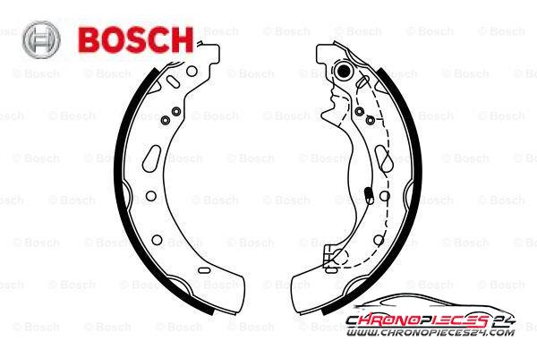 Achat de BOSCH 0 986 487 767 Jeu de mâchoires de frein pas chères