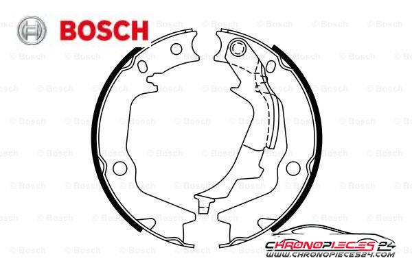 Achat de BOSCH 0 986 487 768 Jeu de mâchoires de frein, frein de stationnement pas chères