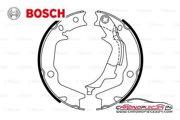 Achat de BOSCH 0 986 487 769 Jeu de mâchoires de frein, frein de stationnement pas chères