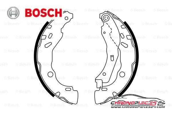 Achat de BOSCH 0 986 487 771 Jeu de mâchoires de frein pas chères