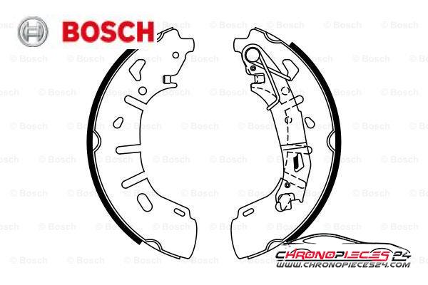 Achat de BOSCH 0 986 487 773 Jeu de mâchoires de frein pas chères