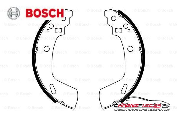 Achat de BOSCH 0 986 487 775 Jeu de mâchoires de frein pas chères