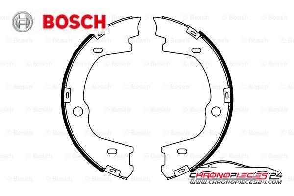 Achat de BOSCH 0 986 487 778 Jeu de mâchoires de frein, frein de stationnement pas chères