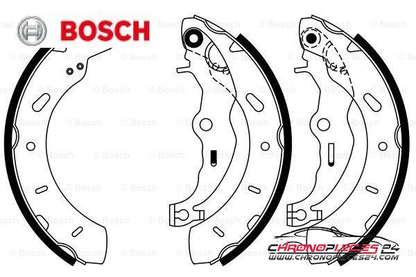 Achat de BOSCH 0 986 487 796 Jeu de mâchoires de frein pas chères