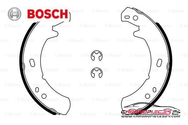 Achat de BOSCH 0 986 487 914 Jeu de mâchoires de frein, frein de stationnement pas chères