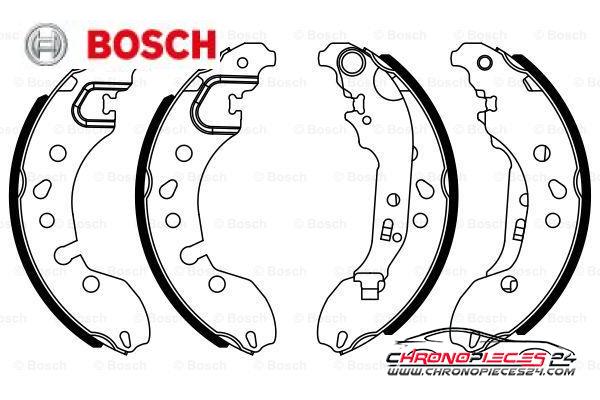 Achat de BOSCH 0 986 487 921 Jeu de mâchoires de frein pas chères