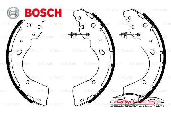 Achat de BOSCH 0 986 487 922 Jeu de mâchoires de frein pas chères