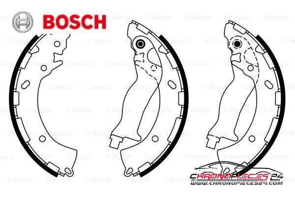 Achat de BOSCH 0 986 487 925 Jeu de mâchoires de frein pas chères