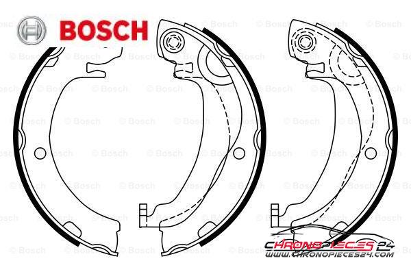 Achat de BOSCH 0 986 487 937 Jeu de mâchoires de frein, frein de stationnement pas chères