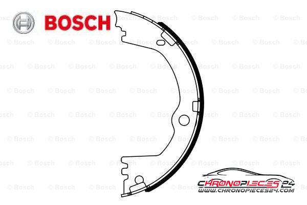 Achat de BOSCH 0 986 487 939 Jeu de mâchoires de frein, frein de stationnement pas chères