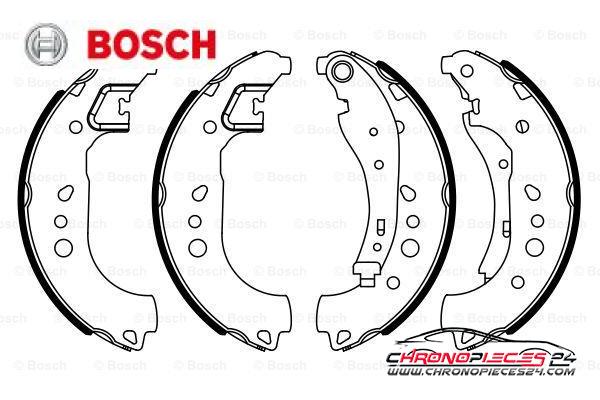 Achat de BOSCH 0 986 487 949 Jeu de mâchoires de frein pas chères