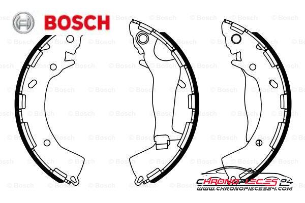 Achat de BOSCH 0 986 487 954 Jeu de mâchoires de frein pas chères