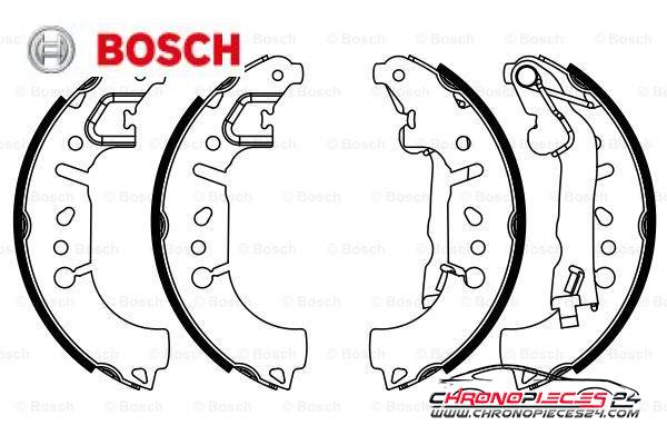 Achat de BOSCH 0 986 487 956 Jeu de mâchoires de frein pas chères