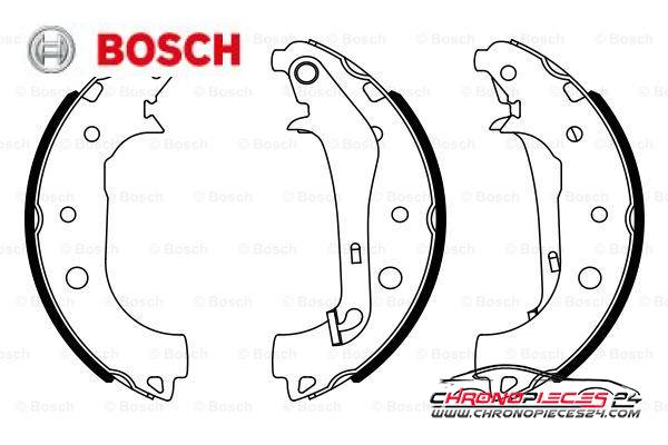 Achat de BOSCH 0 986 487 957 Jeu de mâchoires de frein pas chères