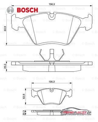 Achat de BOSCH 0 986 490 640 Kit de plaquettes de frein, frein à disque pas chères