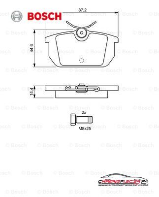 Achat de BOSCH 0 986 491 030 Kit de plaquettes de frein, frein à disque pas chères