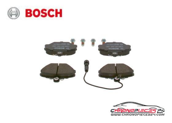 Achat de BOSCH 0 986 491 050 Kit de plaquettes de frein, frein à disque pas chères