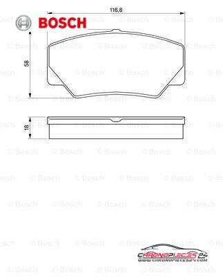 Achat de BOSCH 0 986 491 410 Kit de plaquettes de frein, frein à disque pas chères