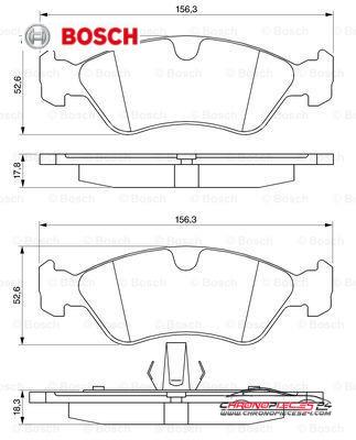 Achat de BOSCH 0 986 491 900 Kit de plaquettes de frein, frein à disque pas chères