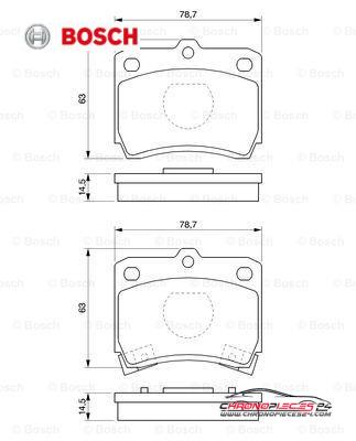 Achat de BOSCH 0 986 493 550 Kit de plaquettes de frein, frein à disque pas chères