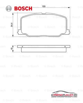 Achat de BOSCH 0 986 493 720 Kit de plaquettes de frein, frein à disque pas chères