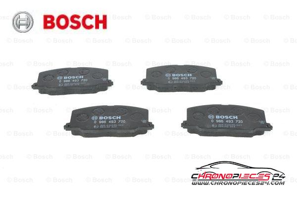 Achat de BOSCH 0 986 493 720 Kit de plaquettes de frein, frein à disque pas chères