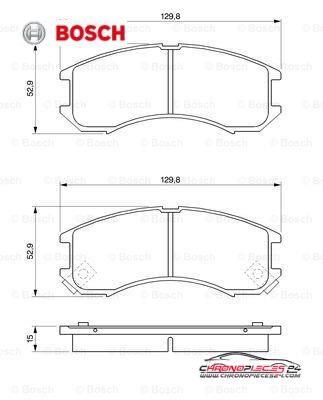 Achat de BOSCH 0 986 493 790 Kit de plaquettes de frein, frein à disque pas chères