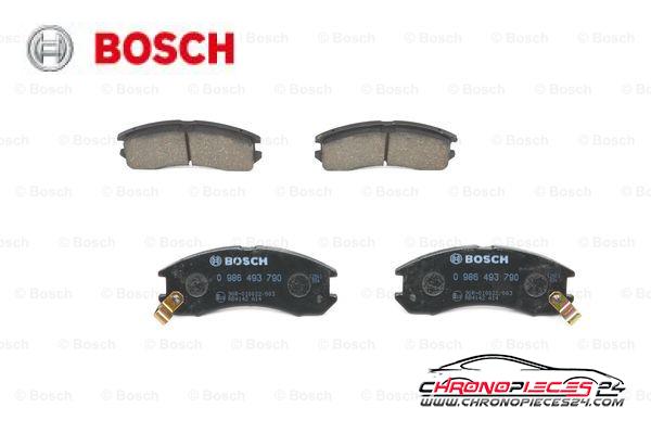 Achat de BOSCH 0 986 493 790 Kit de plaquettes de frein, frein à disque pas chères