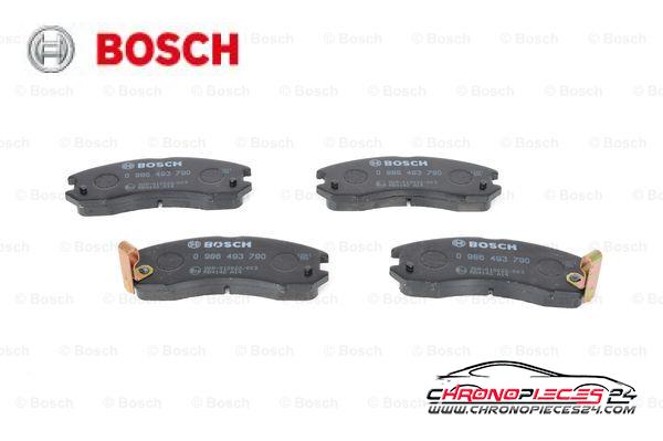 Achat de BOSCH 0 986 493 790 Kit de plaquettes de frein, frein à disque pas chères