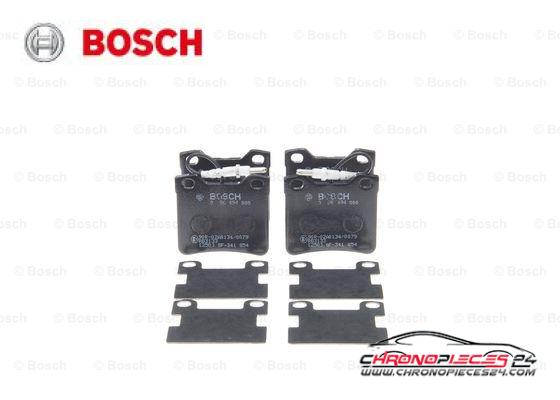 Achat de BOSCH 0 986 494 000 Kit de plaquettes de frein, frein à disque pas chères