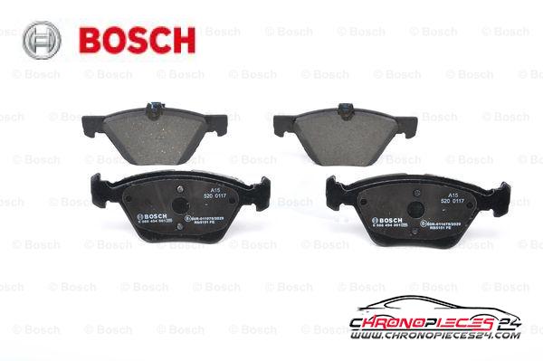 Achat de BOSCH 0 986 494 001 Kit de plaquettes de frein, frein à disque pas chères