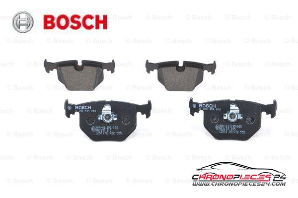 Achat de BOSCH 0 986 494 006 Kit de plaquettes de frein, frein à disque pas chères